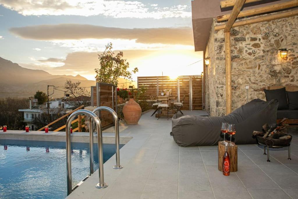 Lasithi Luxury Villa Mesa Lasithi エクステリア 写真